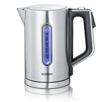 Severin Wasserkocher WK 3418, 1,7 Liter, Edelstahl/Schwarz 1 Bis 32X Spare 14%