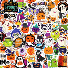 300PCS Halloween Stickers Bulk for Kids Teens Adults, Vinyl Waterproof Decoratin