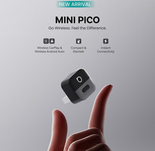 2in1 Ottocast Pico USB Auto Wireless CarPlay Adapter Android Auto Dongle BT5.0