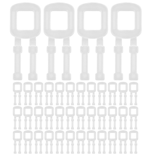 100 Pcs Strapping Buckles Plastic Slide Banding Clips Connector - Picture 5 of 12
