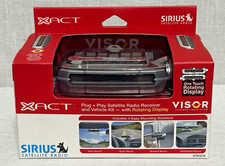 Sirius Satellite Radio Xact Accessories Visor Dash Plug Play Radio Receiver