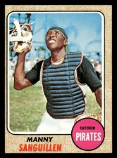 1968 Topps #251 Manny Sanguillen - VGEX-EX *TedsCardShack*