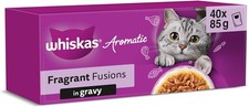 Whiskas Aromatic Adult Wet Cat Food in Gravy 40x85g Fragrant Fusions 5.90 per kilo