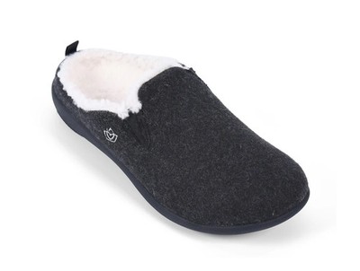Spenco Dundee Women's Arch Supportive Wool Slippers Black - 9 Wide
