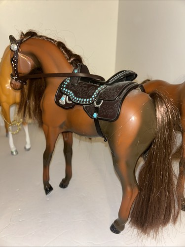4 MGA Bratz Horse Wild Wild West 2Blonde 2 Brown For Bratz Rodeo Doll - Picture 11 of 17