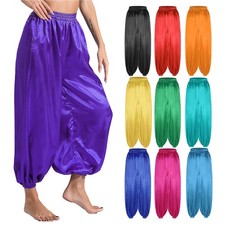 Womens Sweatpants Holiday Pants Elastic Waistband Bloomers Yoga Costumes Shiny