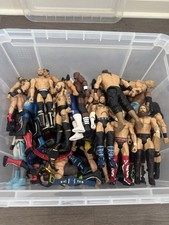 WWE Basic Series Collection - 75 Total - Barely Used With Accessory Title Belts