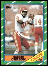 Carlos Carson 1986 Topps #307 Kansas City Chiefs