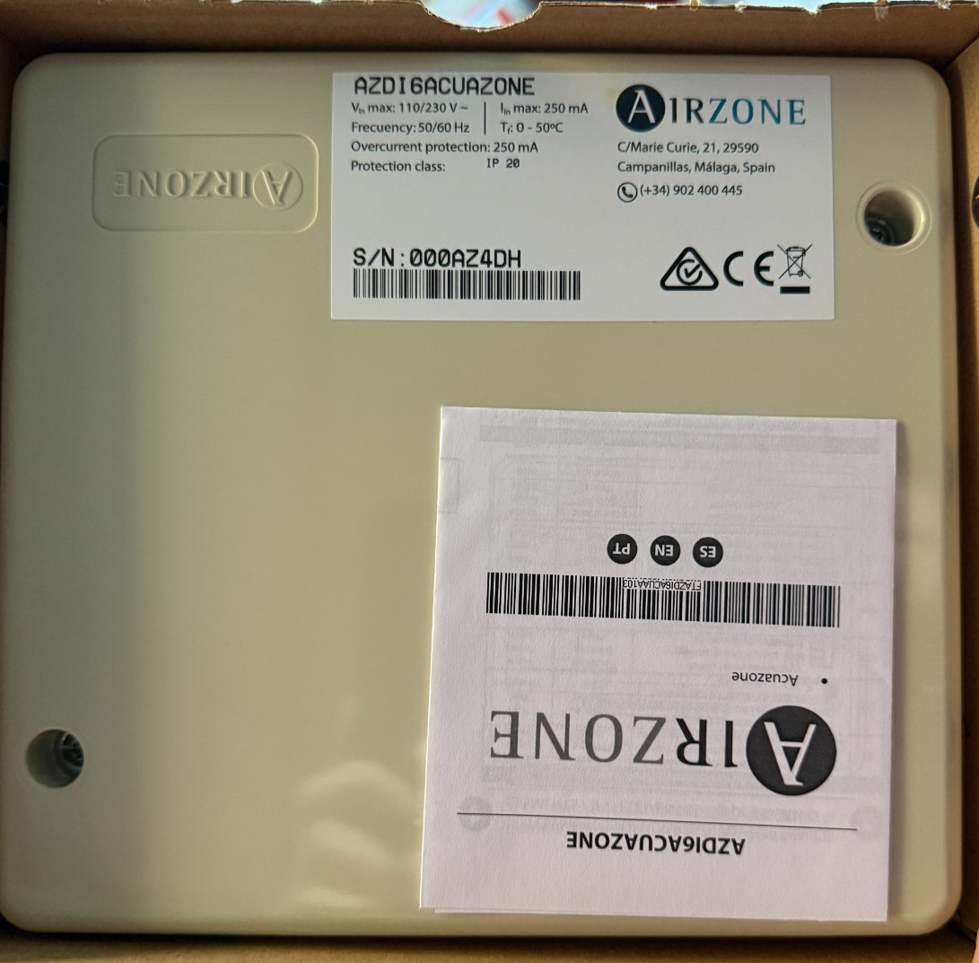 Régulateur de température AIRZONE AZDI6ACUAZONE Acuazone pour l'équilibre thermique des grands espaces