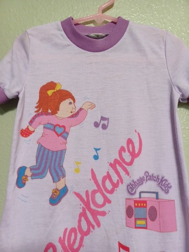 Vintage Toddler Girls Cabbage Patch Kids Nightgown Purple Pajamas Used As-Is - Picture 2 of 9