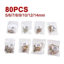 Hose Spring Clips Pinch Clamp Fuel Fastener Kit Sturdy 80 pcs Automotive