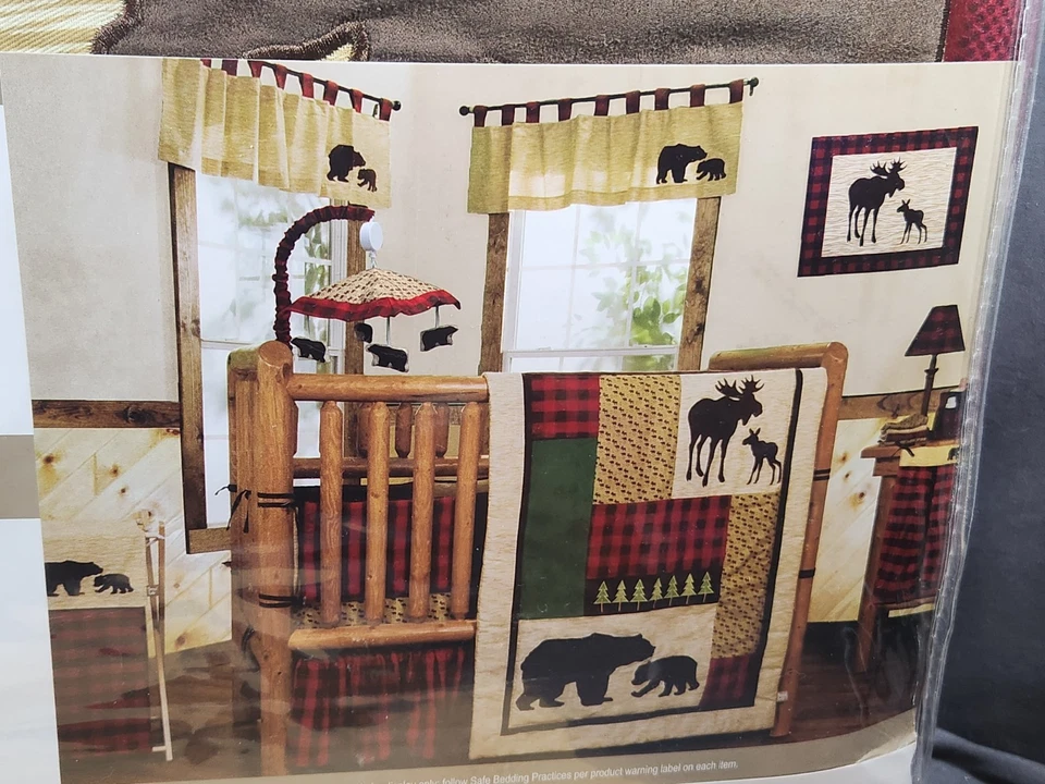 Trend Lab Northwoods Juego de Ropa de Cama para Cuna de 3 Piezas Marrón EDREDÓN INFANTIL BEBÉ  Foto 2 de 4