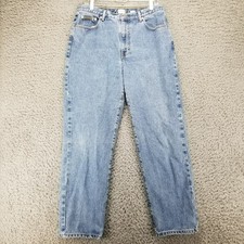 Calvin Klein Jeans Womens 14 Blue Vintage 100 Cotton Denim Stonewash Read 
