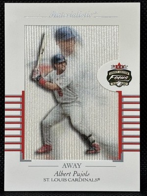 Albert Pujols 2nd Year 2002 Fleer Focus Jersey Edition #13M Materialistic Away