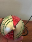 Vintage 1950s Tree Cutter Glass Jumbo Teardrop Christmas Ornament 6”  Poland — photo 5