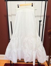 David's Bridal Mermaid Petticoat Crinoline Slip White Size 14 Wedding Dress