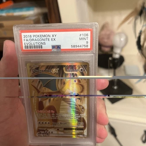 Pokémon XY Evolutions 2016 Dragonite EX Full Art Holo Rare PSA 9 Mint
