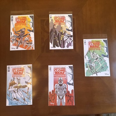 Star Wars Adventures: the Clone Wars-Battle Tales #1-#5 First Printings