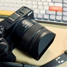 Metal Square Lens Hood w/ Adapter Ring Metal Cap for Nikon Z 40mm f/2