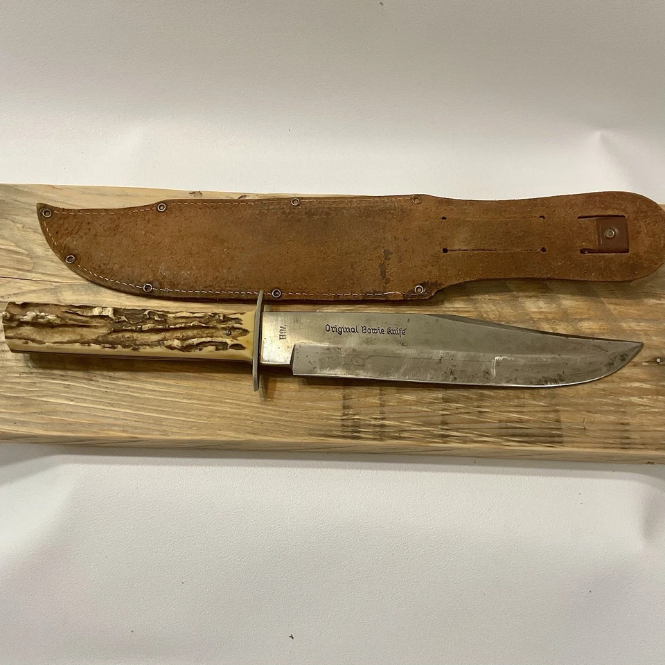 Faca Bowie Fabico Original 8” Lâmina Fixa com Bainha de Couro Feita na Alemanha 78H - Imagem 2 de 4