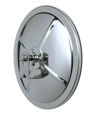 CIPA Door Mirror - 5" Stainless Steel Convex Mirror Reduces blind spots. L-Brac