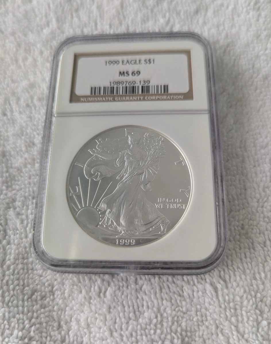 American Eagle MS 69 Graded 1999 Silver Bullion Coins for sale | eBay