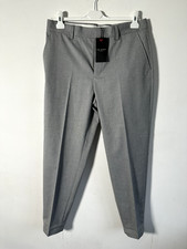 TED BAKER TROUSERS  £195 NEW Mens QUANTO Grey Herringbone Tapered BNWT