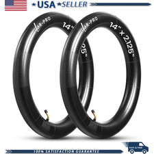 2-Pack 14x2.125 Inner Tubes Electric Scooter E-Bike, Heavy-Duty 57-254 CR202 Ang