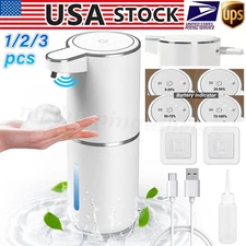 Automatic Foaming Soap Dispenser Touchless 4 Levels Adjustable Kitchen Bathroom