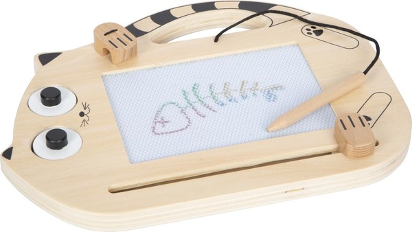 "Small Foot Magneetbord \"Kat\" Van Hout, Tekenbord Met Pen En Stempels (Us Import)"-image