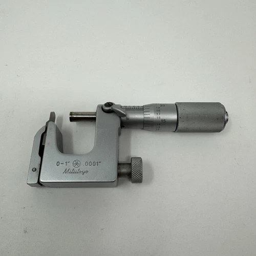 Mitutoyo No. 117-107 0-1" 0.0001" Multi-Anvil Micrometer Machinist Tool Japan