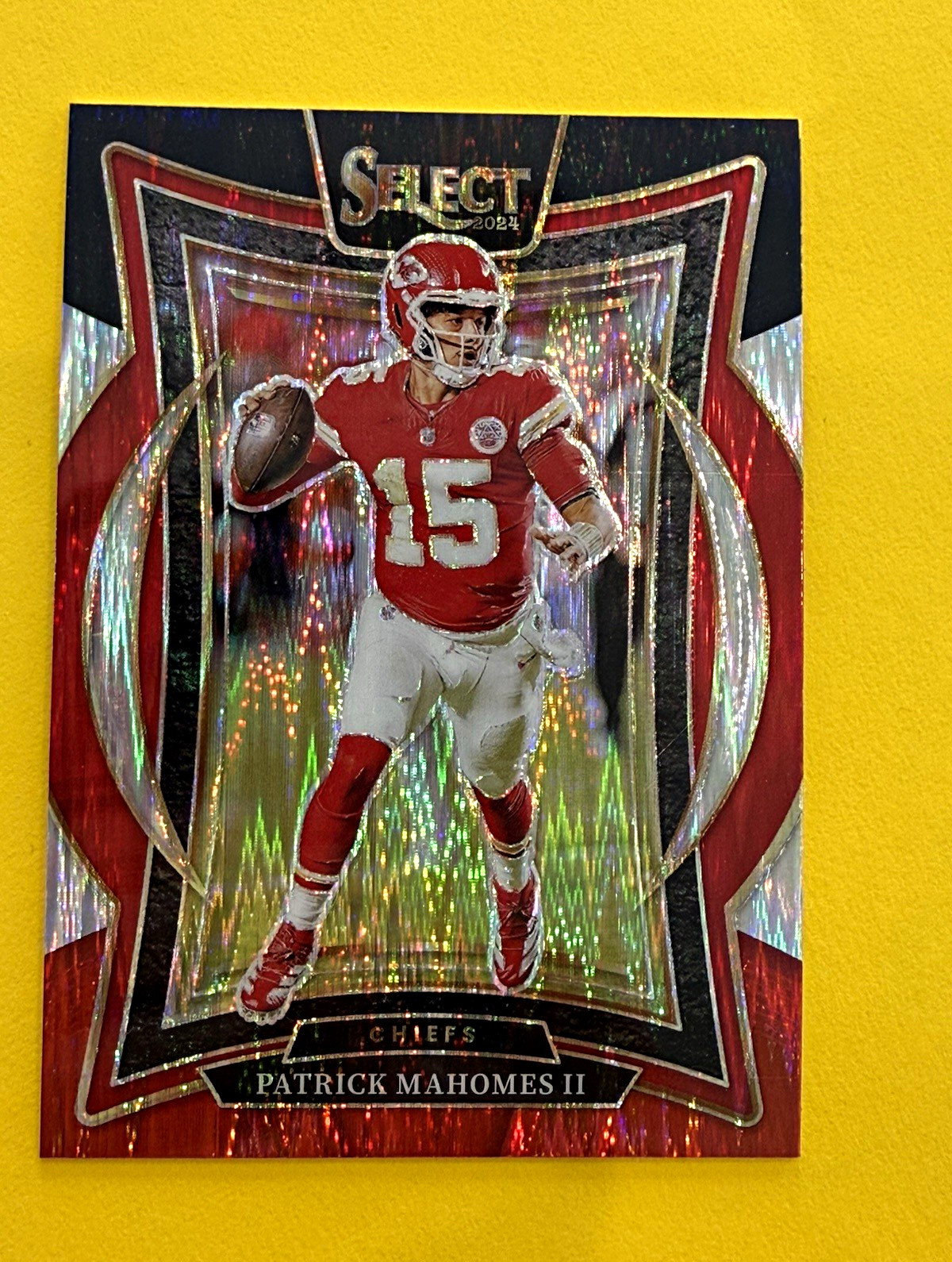 Patrick Mahomes II 2024 Panini Select Football Concourse Red & Black Shock #33