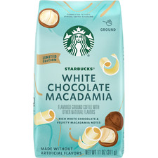 Starbucks White Chocolate Macadamia Nut, Flavored Ground Coffee, 100 Arabica, L