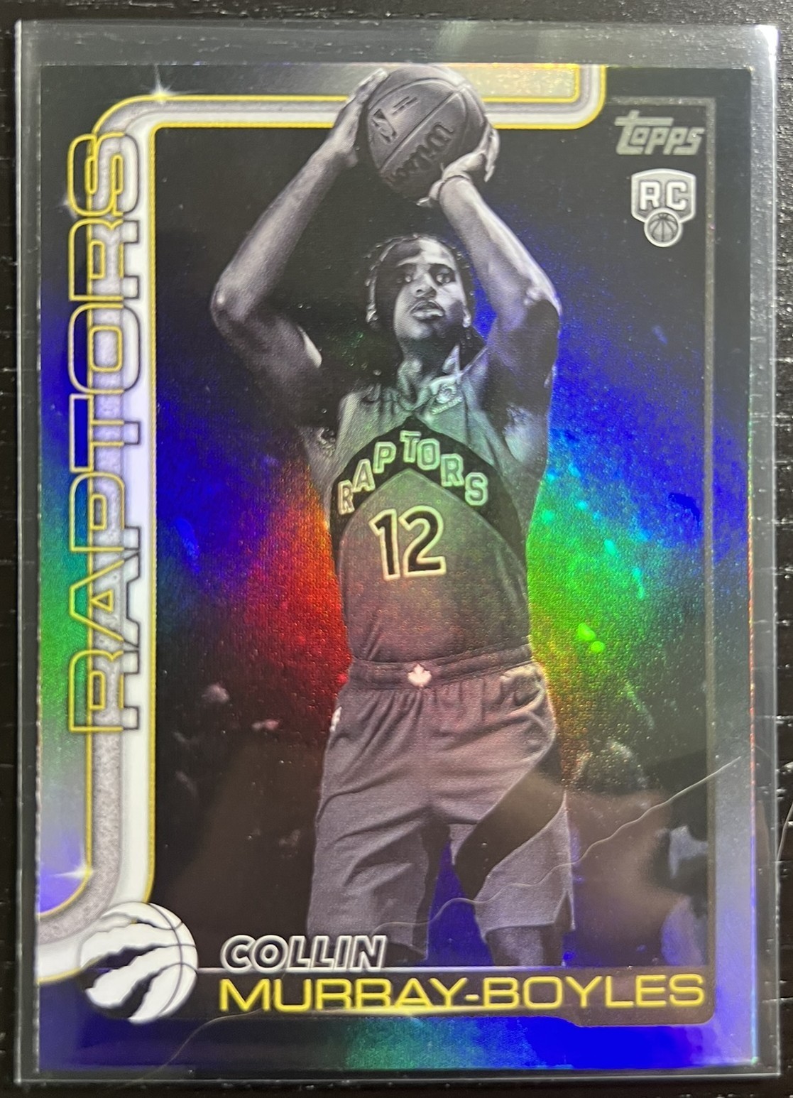 2025-26 Topps Collin Murray-Boyles Blackout Variation RC Rookie #209 Raptors