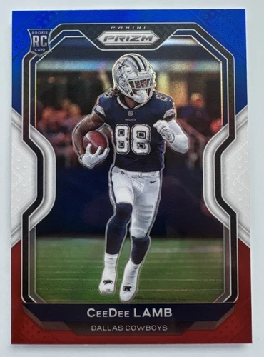 CeeDee Lamb 2020 Panini Prizm Rookie Red White & Blue Prizm Rookie RC #334