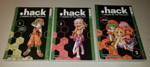 .hack LEGEND OF THE TWILIGHT Komplettsatz Vol 1, 2, 3 Manga Tatsuya Hamazaki Dot - Bild 1 von 22