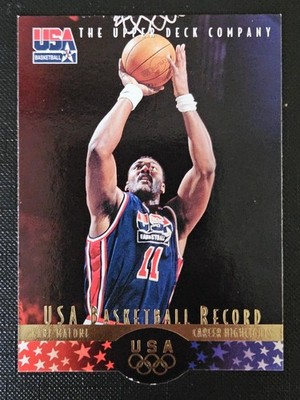 Karl Malone 1996 Upper Deck USA Basketball Career Highlights #12 KM4 Utah Jazz