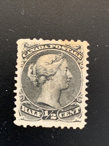 🏴☠️ USED 21a PERF 11.5x12 : STAMP FROM CANADA QUEEN VICTORIA USED