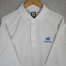 FOOTJOY x DRAGON RIDGE VEGAS Mens 2XL Athletic Fit Polo Shirt Stripe Back Golf