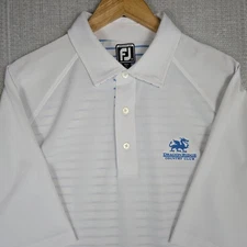 FOOTJOY x DRAGON RIDGE VEGAS Mens 2XL Athletic Fit Polo Shirt Stripe Back Golf