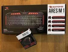 Gaming Keyboard and Mouse iBUYPOWER ARES M1 Keyboard- Zeus E2 mouse Open Box
