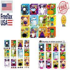 Halloween Make a Face Stickers Set, 48 Pieces, Kids Halloween Character
