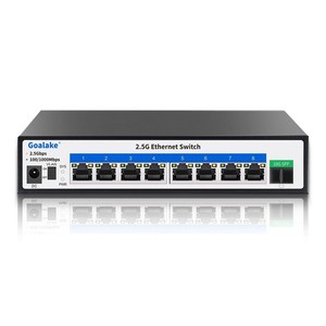 Goalake 8 Ports Ethernet Switch, 8X2.5G RJ45 Ports and 1X10G SFP Port, 60Gbps...