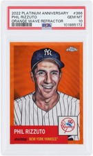 Phil Rizzuto Yankees 2022 Topps Platinum Anniversary #366 #10/25 PSA 10 Card