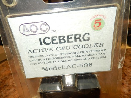 New AOC Iceberg Active CPU Cooler Fan Model AC-586 - 第 2/5 張圖片