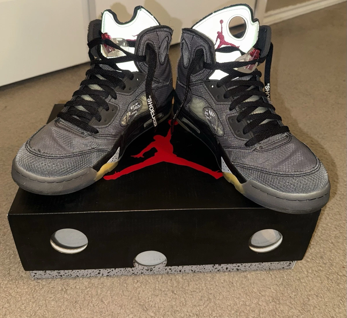Jordan 5 Retro x Off-White Gray for Sale - Authenticity Guaranteed