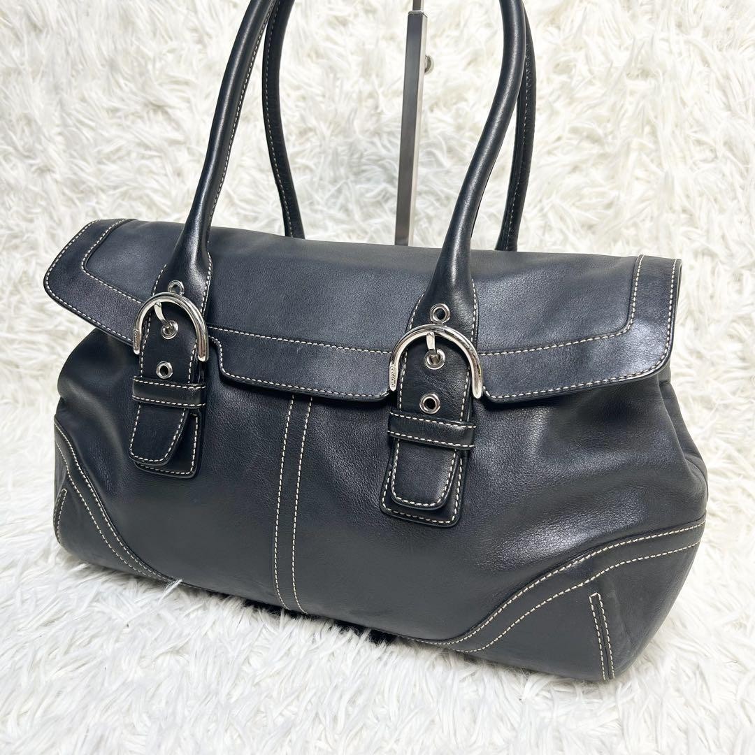 Coach Leather Black Authentic Tote Bag G07243464