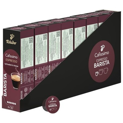 Tchibo Cafissimo Vorratsbox Espresso Barista Kaffeekapseln, 80 Stück, 8 x 10