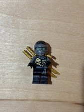 LEGO Ninjago Skybound Ghost Cole Minifigure with 2 Gold Katanas Rare njo0201