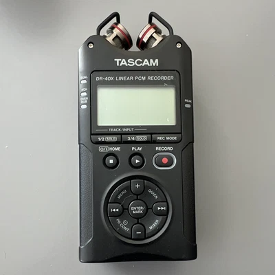 TASCAM DR-40X Handheld Digital Recorder Phantom Power USB 3.5mm I/O - Image 1 of 4
